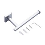 Toallero de papel cuadrado de acero inoxidable, accesorios de baño, estante de papel en rollo colgante, Stainless Steel Square Paper - Imagen 2