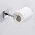 Toallero de papel cuadrado de acero inoxidable, accesorios de baño, estante de papel en rollo colgante, Stainless Steel Square Paper - Imagen 5