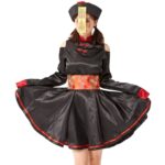 1794 Retro bordado impreso Zombie vampiro disfraz Halloween Cosplay Zombie disfraz vestido, Zombie Vampire