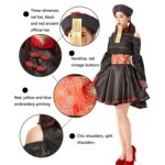 1794 Retro bordado impreso Zombie vampiro disfraz Halloween Cosplay Zombie disfraz vestido, Zombie Vampire - Imagen 4