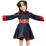 5812 Disfraces de Halloween para niños Discotecas Bares Fiestas de carnaval Divertidos juegos de rol Horror Qing Dynasty Zombie Disfraces, S