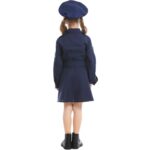 5062 Disfraz de Halloween para niños, uniforme de falda de policía de manga larga de una pieza delgada para niñas, tamaño:, S - Imagen 5
