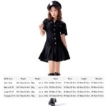 8331 traje de mujer policía con lazo de algodón, conjunto de uniforme de discoteca y Bar de Halloween, L - Imagen 6
