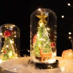 Adornos de luz LED de cubierta de vidrio de exhibición de ventana de cedro de Navidad - Imagen 4