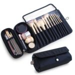 Bolsa de cosméticos Bolsa de almacenamiento de cepillos cosméticos Kit de maquillaje de belleza plegable multifuncional - Imagen 4