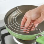 Rejilla de drenaje de acero inoxidable semicircular de 3 piezas Estante de verduras al vapor de cocina, tamaño:, 30cm - Imagen 4