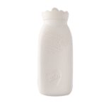Bolsa de agua caliente de inyección de agua linda de dibujos animados de calentador de manos de silicona de invierno, Beige Love