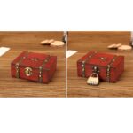 Joyero antiguo de madera con doble cinturón,Especificación:, With Password Lock - Imagen 2