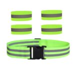 Traje de banda elástica reflectante Correr de noche Sitio de construcción Equipo reflectante de seguridad vial, Estilo:, 1 Belt+4 Arm Strap