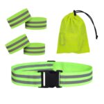 Traje de banda elástica reflectante Correr de noche Sitio de construcción Equipo reflectante de seguridad vial, Estilo:, 1 Belt+4 Arm Strap+Storage Bag
