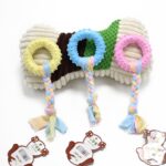 3 uds juguetes para mascotas TPR resistencia a mordeduras suministros para perros juguetes de tela de cuerda de algodón, Wallery