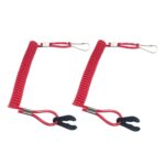 2 uds., interruptor Universal fuera del fuego, cuerda de seguridad, máquina de arranque, cuerda de interruptor Exterior de emergencia para lancha motora, Out-Of-Fire Switch Safety Rope