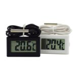 2 PCS Fish Tank Termómetro digital Sonda impermeable Termómetro de medición electrónico, Longitud de la línea:, 1m (White) - Imagen 2