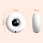 Dispensador de jabón automático inteligente montado en la pared para lavado de manos ZC01 Espuma de inducción, ZC01 White - Imagen 3