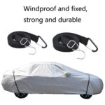 Chaqueta de coche, cinturón a prueba de viento, cuerda de fijación de ropa exterior, engrosamiento de viento fuerte, cinturón de encuadernación de coche fijo ajustable, 2 PCS / Set - Imagen 2