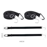 Chaqueta de coche, cinturón a prueba de viento, cuerda de fijación de ropa exterior, engrosamiento de viento fuerte, cinturón de encuadernación de coche fijo ajustable, 2 PCS / Set - Imagen 3