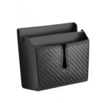 2 uds DM-020 bolsa de almacenamiento de fibra de carbono adhesiva para coche caja de almacenamiento para teléfono móvil, Small