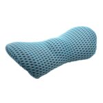 Suministros para automóviles Soporte lumbar Espuma viscoelástica Respaldo para automóvil Cojín para asiento Cojín para asiento Almohada lumbar, 4D Grid Blue