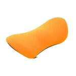 Suministros para automóviles Soporte lumbar Espuma viscoelástica Respaldo para automóvil Cojín para asiento Cojín para asiento Almohada lumbar, Orange+Dark Gray