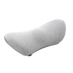 Suministros para automóviles Soporte lumbar Espuma viscoelástica Respaldo para automóvil Cojín para asiento Cojín para asiento Almohada lumbar, Light Gray+Dark Gray