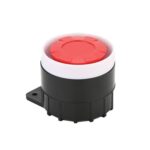 2 PCS BJ-1K Zumbador activo de alto decibelio Alarma de sirena electrónica de audio dual Zumbador antirrobo montado en la pared, Voltaje:, 12V