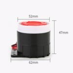 2 PCS BJ-1K Zumbador activo de alto decibelio Alarma de sirena electrónica de audio dual Zumbador antirrobo montado en la pared, Voltaje:, 12V - Imagen 4