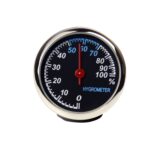 2 piezas montadas en vehículos de alta temperatura y baja temperatura, 2 PCS Hygrometer