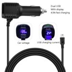Cargador de coche H519, grabadora de conducción, cable de alimentación, USB dual con línea de carga de pantalla, especificación:, Mini Straight - Imagen 4