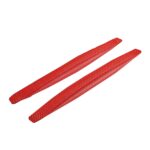 4 pares de parachoques delantero y trasero del coche, tiras anticolisión y antiarañazos, pegatinas decorativas para arañazos en el cuerpo, color:, Red