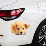 Pegatinas de coche de perro de simulación 3D, pegatinas de decoración de afeitado para arañazos, protector solar a prueba de lluvia, Style 3 Small - Imagen 4