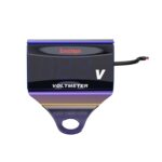 SUMOCHEPIN SMCP101 8-150V Voltímetro modificado para motocicleta Pantalla digital LED Medidor de presión eléctrica, White Bracket+Blue Voltmeter, Colorful Bracket+Red Voltmeter