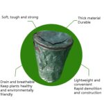 Sellado de probióticos Fermentación Jardín Horticultura Árbol Hoja Bolsa Bolsa de compost, Medium Lid With Window - Imagen 2