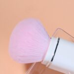 Brocha de maquillaje cuadrada 8 en 1, Mini brocha retráctil portátil para rubor, brocha para sombra de ojos, juego de maquillaje para principiantes, 8 in 1( Wine Red) - Imagen 5