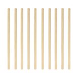 10 PCS Jugo Café Perla Leche Té Paja de bambú degradable natural, Estilo:, 20cm Flat