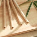 10 PCS Jugo Café Perla Leche Té Paja de bambú degradable natural, Estilo:, 20cm Oblique - Imagen 5