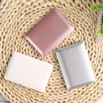 2 PCS Notebook Espejo portátil Escritorio Espejo de un solo lado, Blanco, Plata, Oro de rosa - Imagen 2