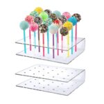 4 soportes para piruletas de 20 agujeros, soporte para palitos de aperitivos., Snack Stick Display Stand