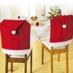 Silla trasera Santa Cláusula Red Hat for Home Año Nuevo Decoración - Imagen 3