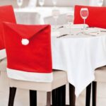 Silla trasera Santa Cláusula Red Hat for Home Año Nuevo Decoración - Imagen 4