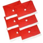 Silla trasera Santa Cláusula Red Hat for Home Año Nuevo Decoración - Imagen 5