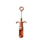 3 PCS Dispositivo de picado de fecha roja Utensilios de cocina, Red Date Pitting (Orange)