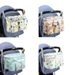 Bolsa de almacenamiento multifuncional para cochecito de bebé, Yellow Zoo - Imagen 2