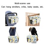 Bolsa de almacenamiento multifuncional para cochecito de bebé, Yellow Zoo - Imagen 4