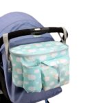 Bolsa de almacenamiento multifuncional para cochecito de bebé, Green Lamb