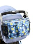 Bolsa de almacenamiento multifuncional para cochecito de bebé, Tibetan Owl + Side Pocket