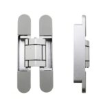 Bisagra cruzada tridimensional ajustable Puerta plegable Bisagra oculta, No. 2 Sand Silver 60kg