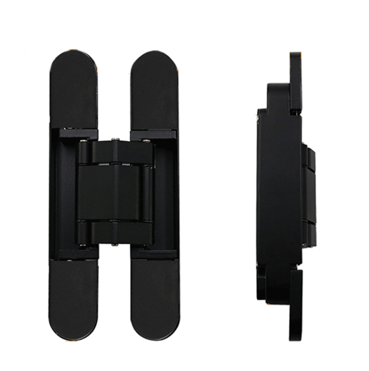 TBD0601745507.jpg Bisagra cruzada tridimensional ajustable Puerta plegable Bisagra oculta, No. 2 Dumb Black 60kg - Imagen 1