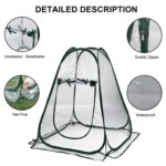 Invernadero plegable portátil para jardinería que protege la lluvia, 70x70x80cm - Imagen 4