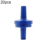 Válvula de retención de la tráquea de la bomba de oxígeno del tanque de peces de 20 piezas, 4mm (Blue)