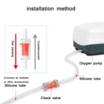 Válvula de retención de la tráquea de la bomba de oxígeno del tanque de peces de 20 piezas, 10mm (White) - Imagen 4